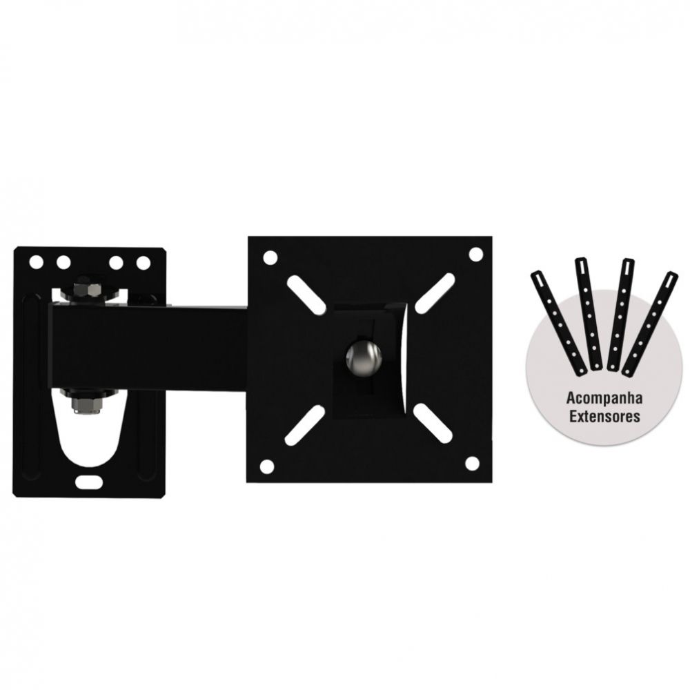 Suporte Para Tv Tri-articulado Lcd Led 10 a 56 Polegadas