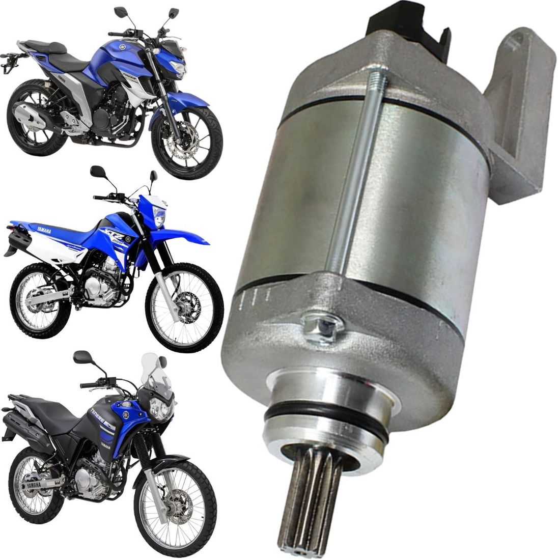 Motor De Partida Fazer Xtz Lander Ténéré 250 2013 Até 2020