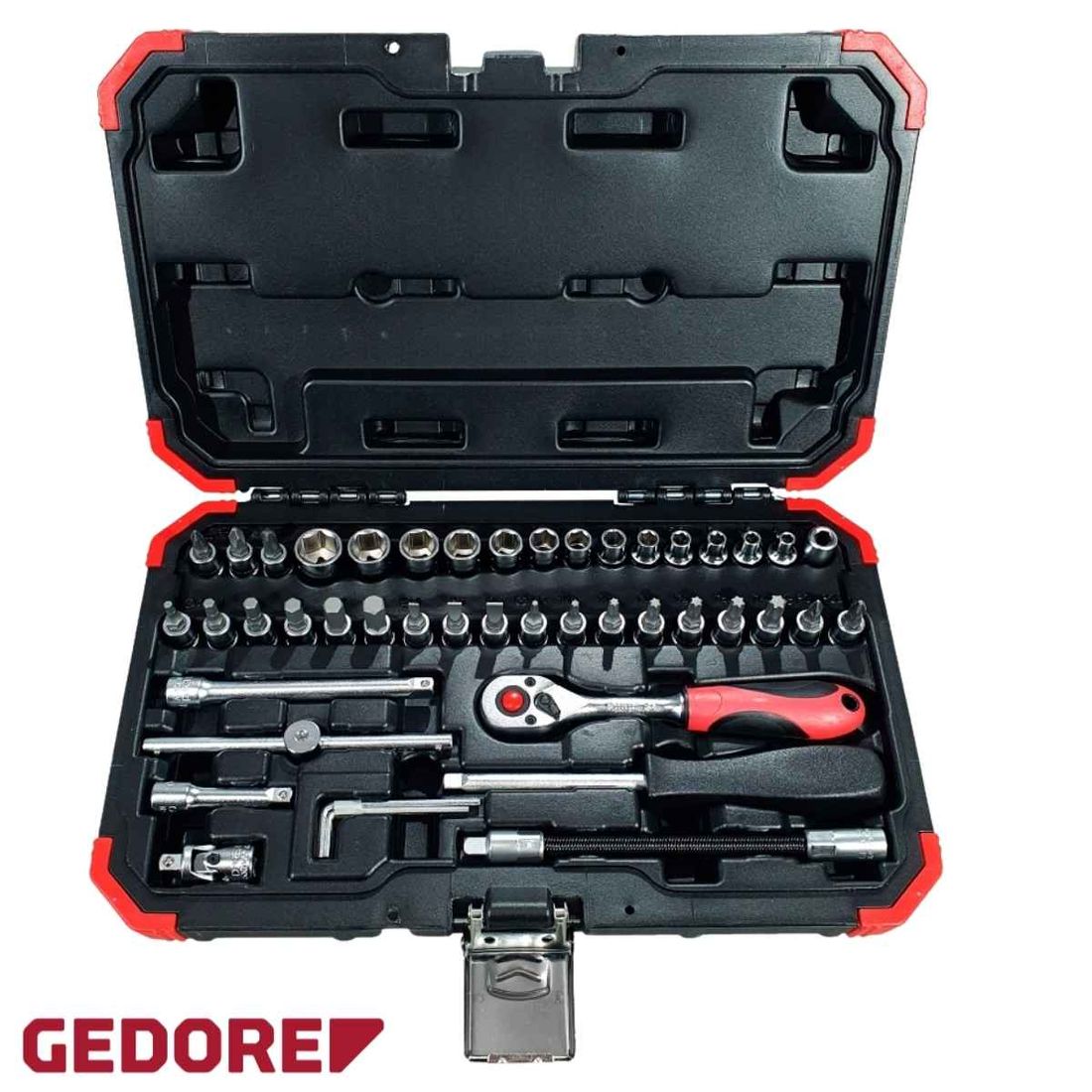 Jogo de Soquetes Gedore RED Sextavado 4-14mm 1/4" 46peças GR49003046