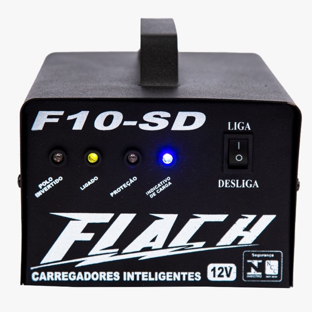 Carregador Baterias 12v 10Ah S/Display Flach F10-SD