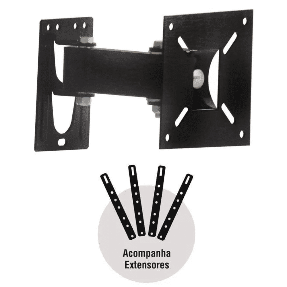 Suporte Para Tv Tri-articulado Lcd Led 10 a 56 Polegadas