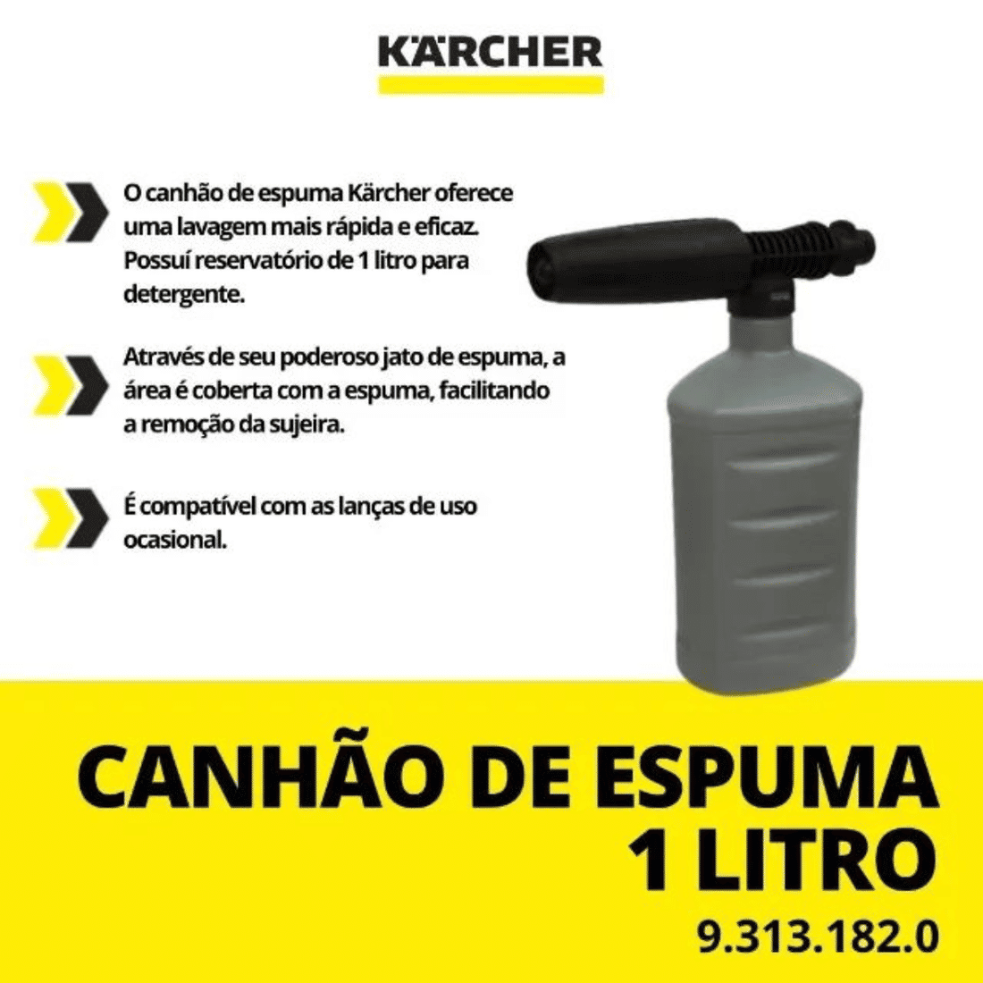 Aplicador Detergente 1L Linha Doméstica Karcher 9.313-182.0