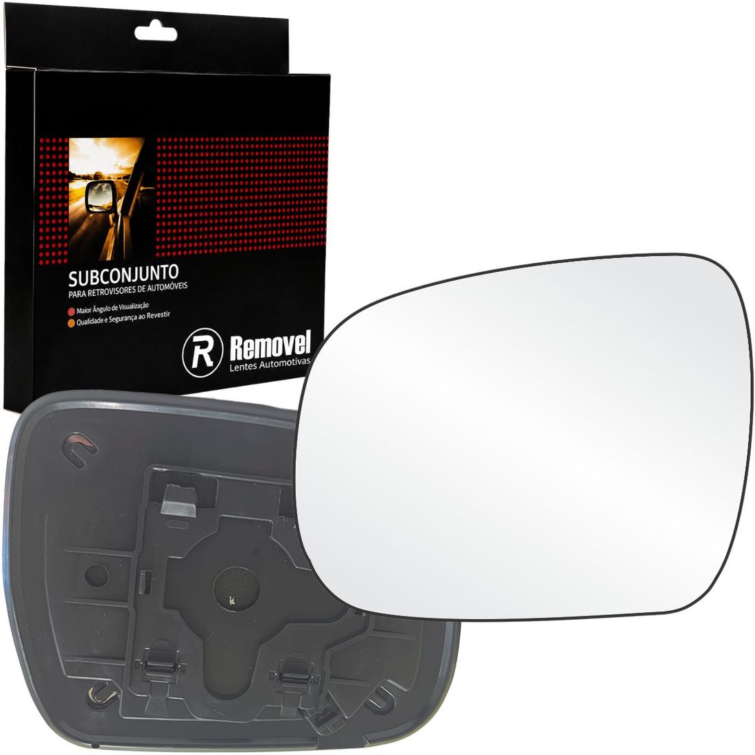 Lente Retrovisor Esquerdo Toyota Hilux 2005 A 2014