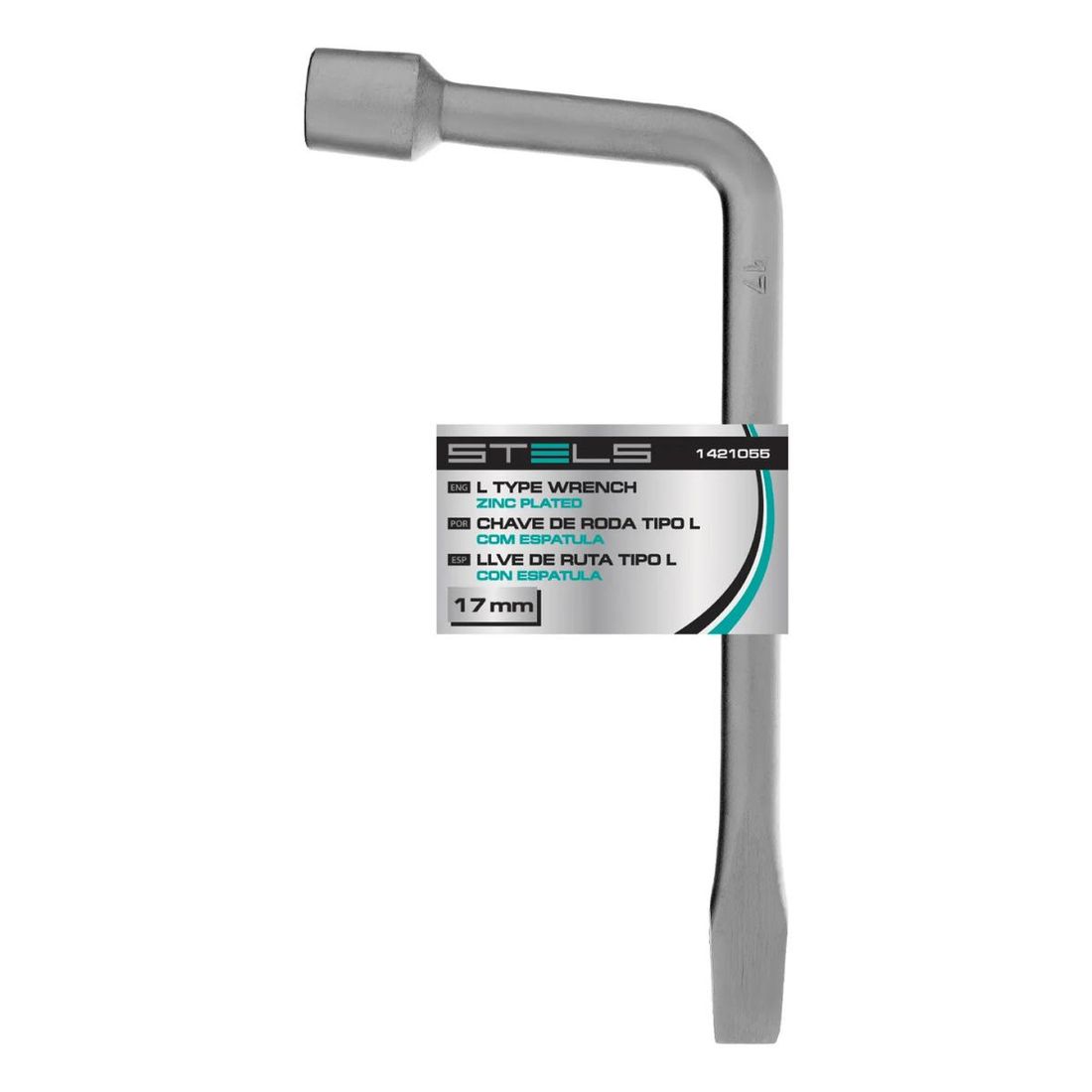 Chave de Roda Stels Tipo L 17mm Com Espátula Chave de Roda Stels Tipo L 17mm Com Espátula