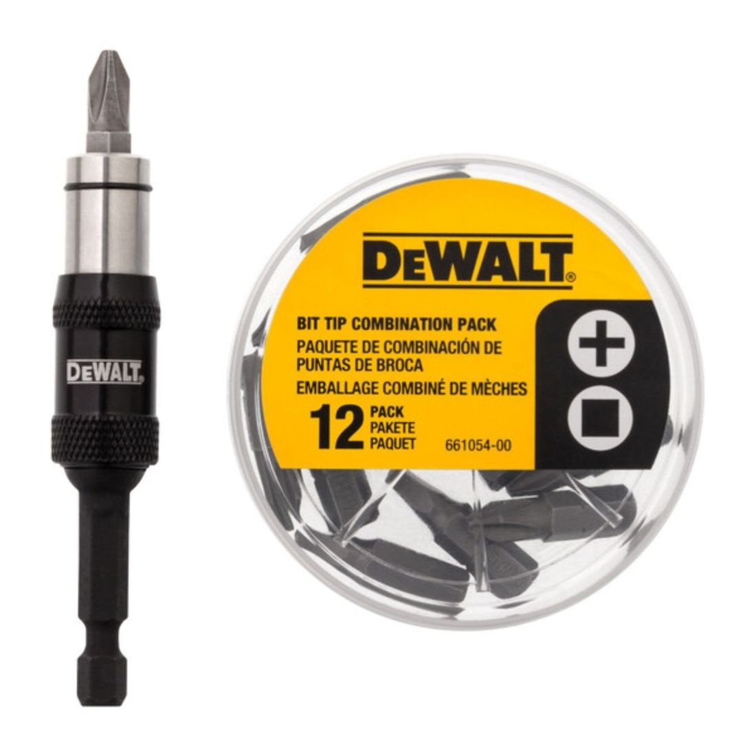 Kit Bits + Adaptador Angular Magnético 12pçs Dwpvtc14 Dewalt