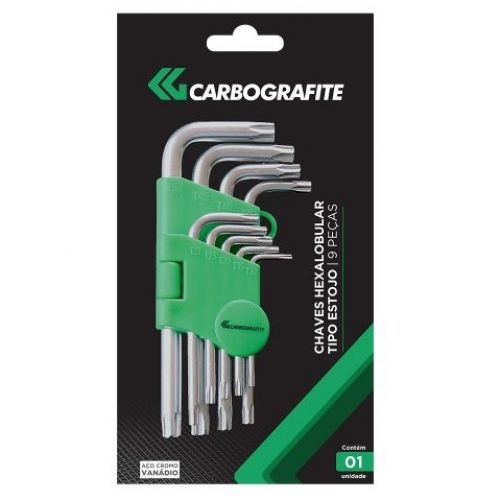 Jogo Chave Torx T10-T50 9 peças 012479712 Carbografite