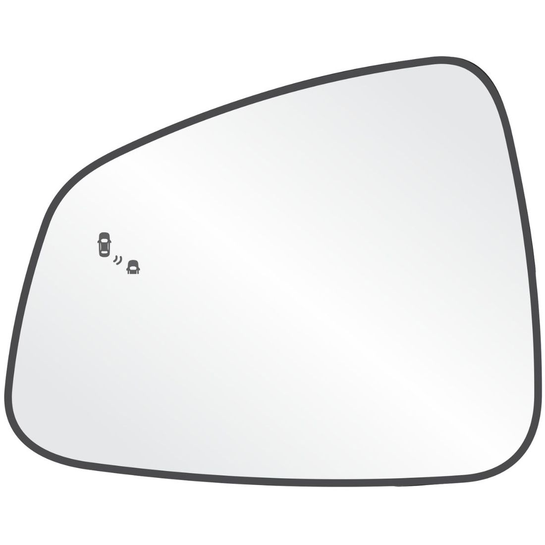 Lente Retrovisor Esquerdo GM Tracker 2013 A 2019 (C/Sensor Ponto Cego)