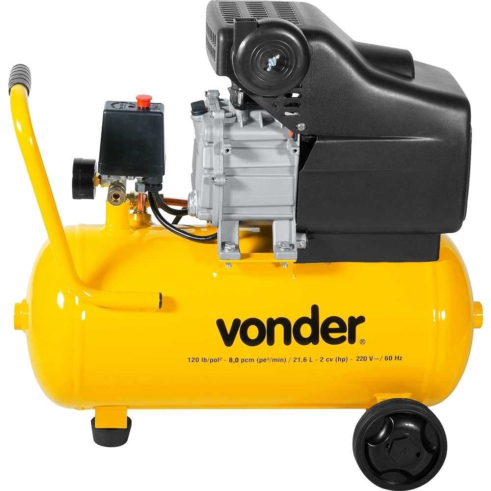 Motocompressor 8,0Pés 21,6L 120PSI 2Cv Vonder