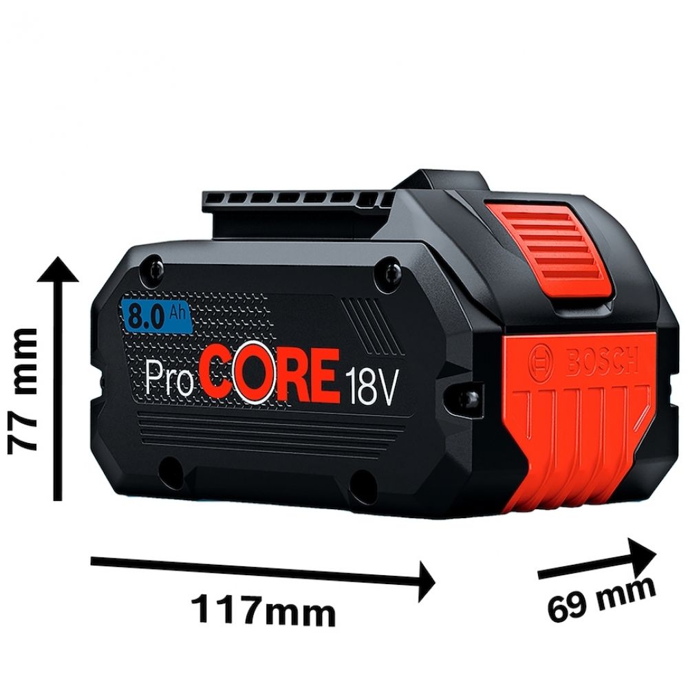 Bateria ProCORE Íons de Lítio 18V 8Ah 1600A016GK000 Bosch