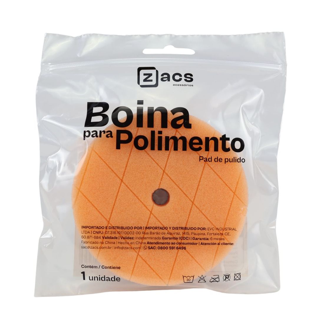Boina Refino Laranja 3" Zacs Boina Refino Laranja 3" Zacs