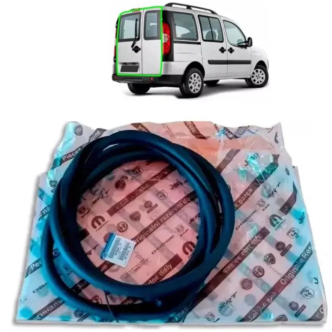 Borracha Vedação Porta Tampa Traseira Doblo 2002 A 2021