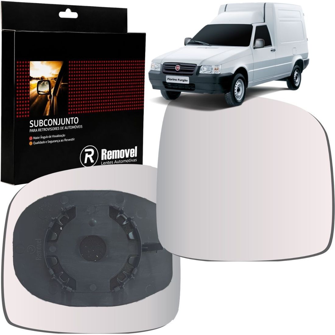 Lente Retrovisor Direito Fiat Fiorino 2012 A 2014 SB054