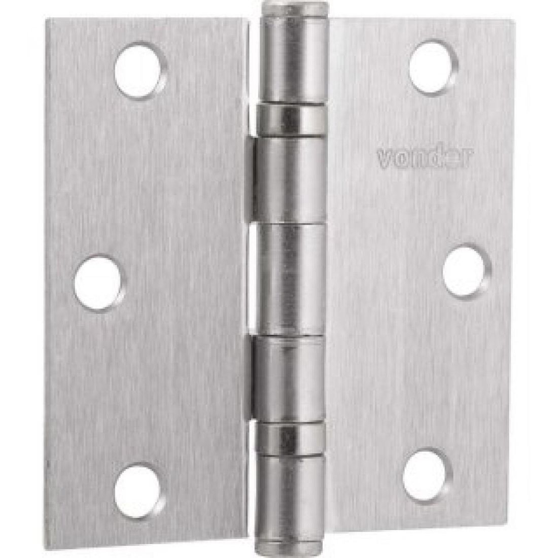 Dobradiça Para Porta 3" Niquelada - Vonder
