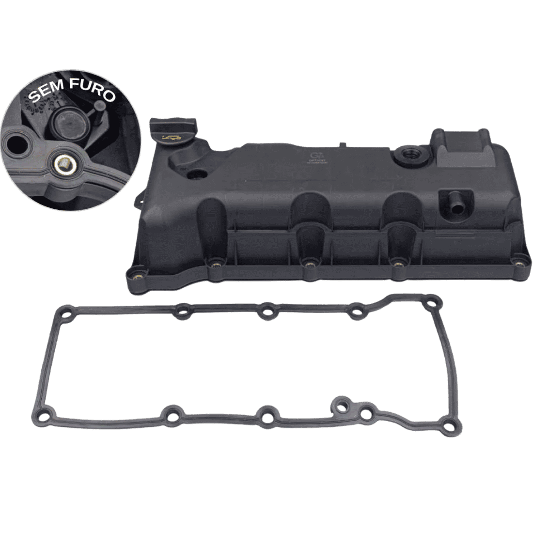 KIT TAMPA DE VÁLVULAS FORD 1.0 1.6 8V ZETEC ROCAM GASOLINA - SEM FURO PARA SENSOR KIT TAMPA DE VÁLVULAS FORD 1.0 1.6 8V ZETEC ROCAM GASOLINA - SEM FURO PARA SENSOR
