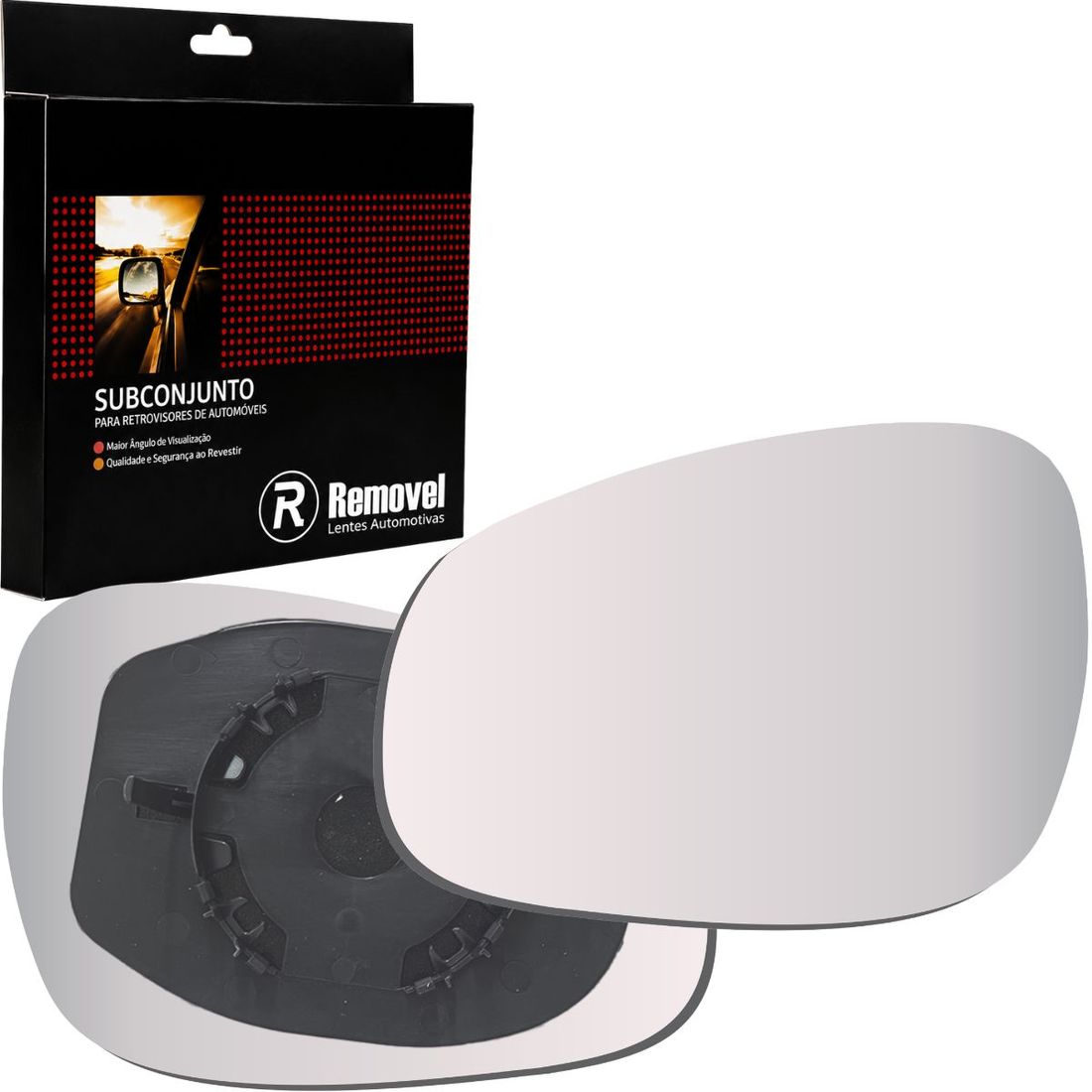 Lente Retrovisor Esquerdo Fiat Mobi 2016 A 2022 SB065