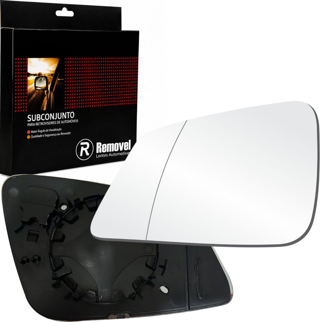 Lente Retrovisor Esquerdo BMW X1 Após 2016 Asférico Térmico