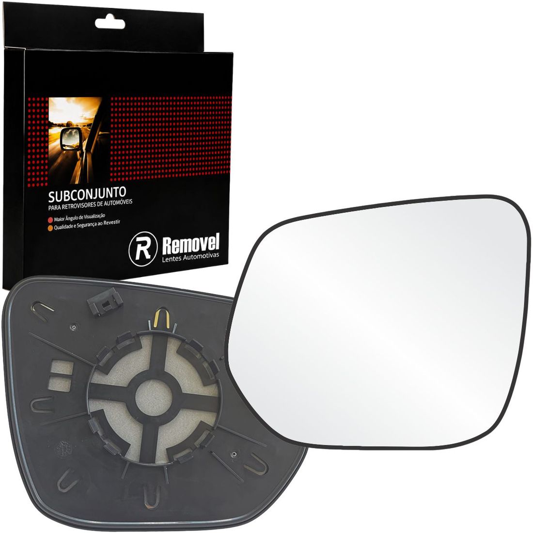 Lente Retrovisor Esquerdo GM S10 2012 Em Diante (Modelo Metagal)