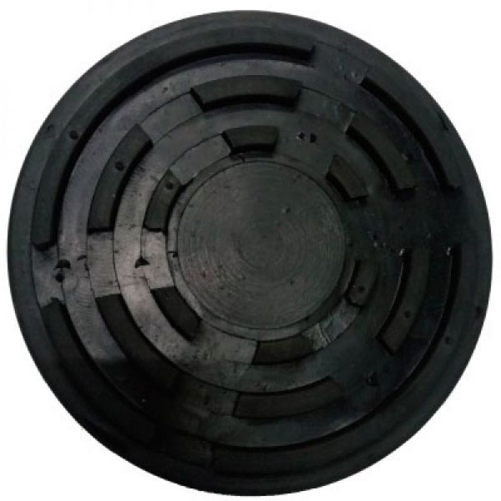 Sapata Elevador Automotivo Borracha Redonda Encaixe 118mm