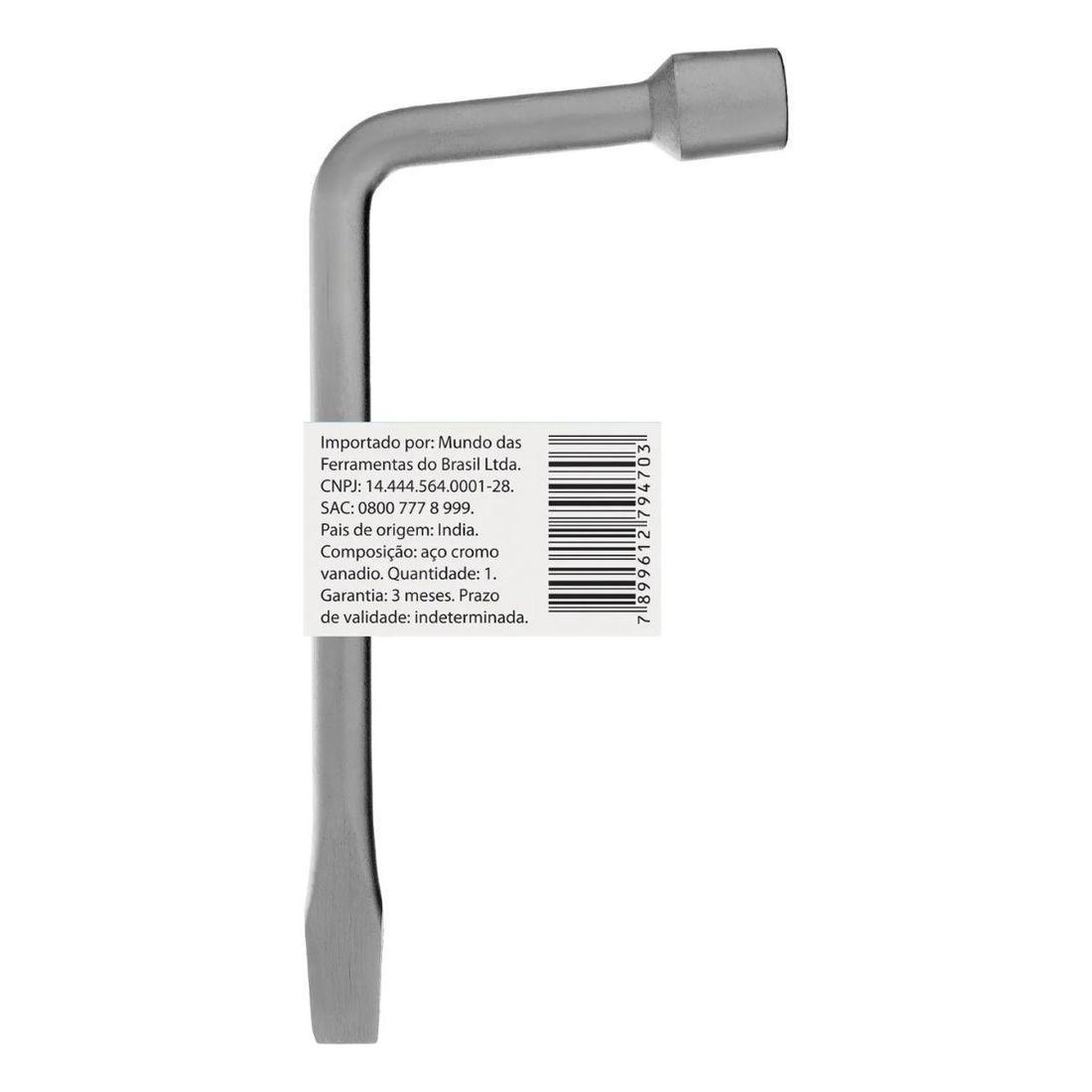 Chave de Roda Stels Tipo L 17mm Com Espátula Chave de Roda Stels Tipo L 17mm Com Espátula