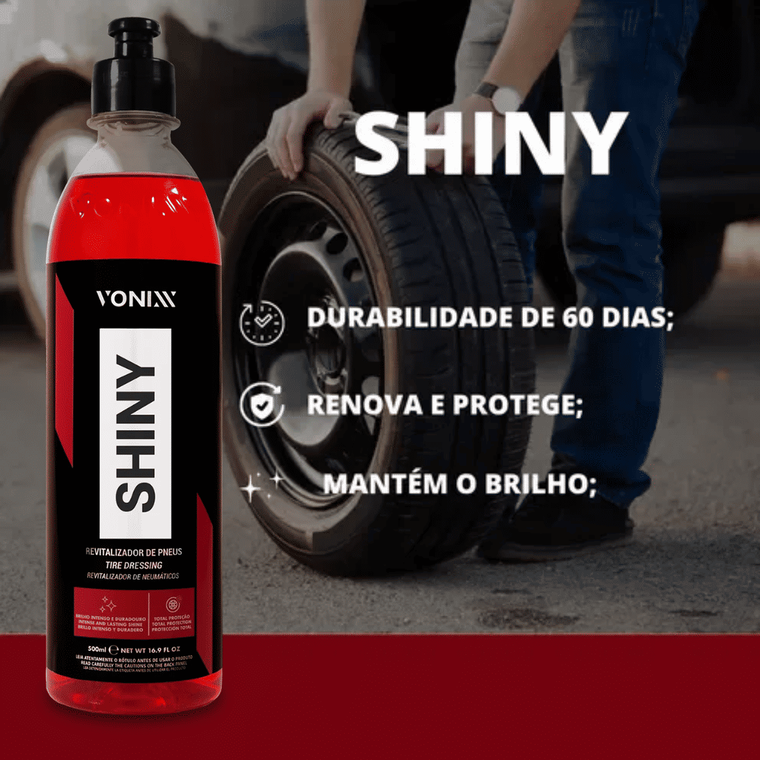 Renovador de Pneus Vonixx Shiny 500ml