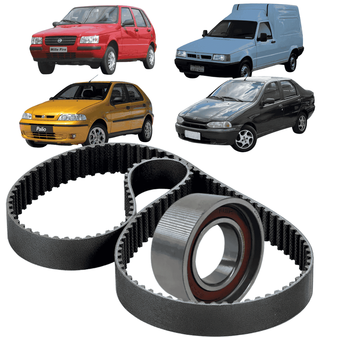 Kit Distribuição Fiat Uno Palio Siena Fiorino 1.0 8v 1996 a 2001 Fiasa