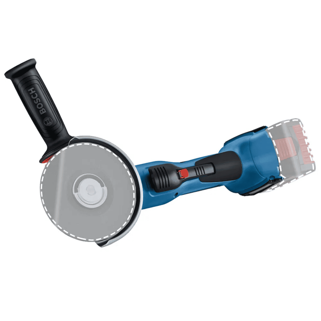 Combo Aspirador de Pó e Esmerilhadeira Angular Bosch 4.1/2 com 2 Baterias e Carregador
