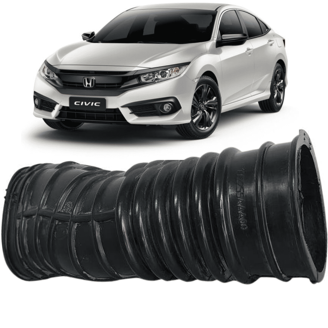 Mangueira Filtro de Ar Honda Civic 1.5 Turbo 2016 a 2017 Mangueira Filtro de Ar Honda Civic 1.5 Turbo 2016 a 2017