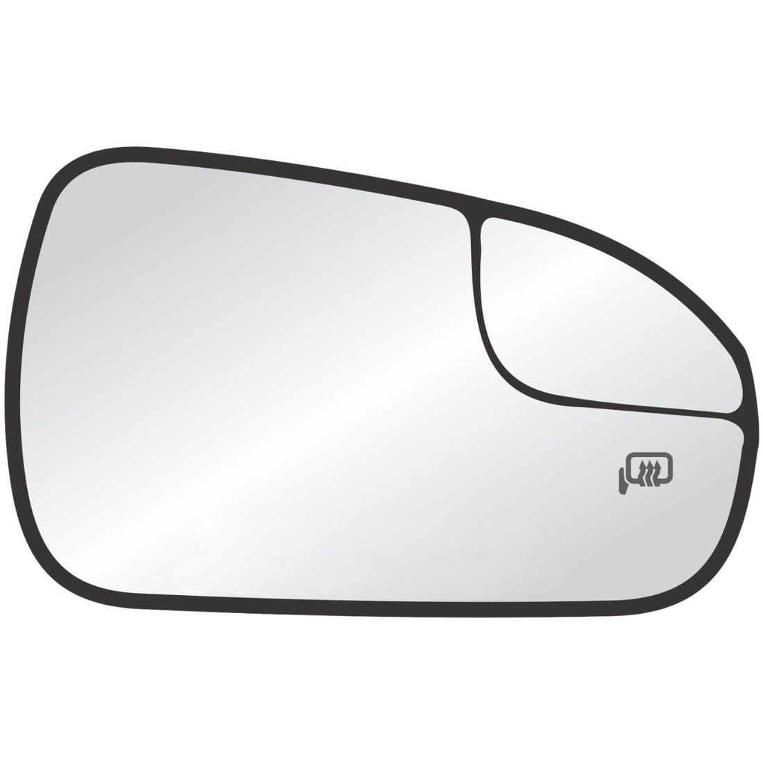 Lente Retrovisor Direito Ford Fusion 2018 Em Diante (Bipartido/Térmico)