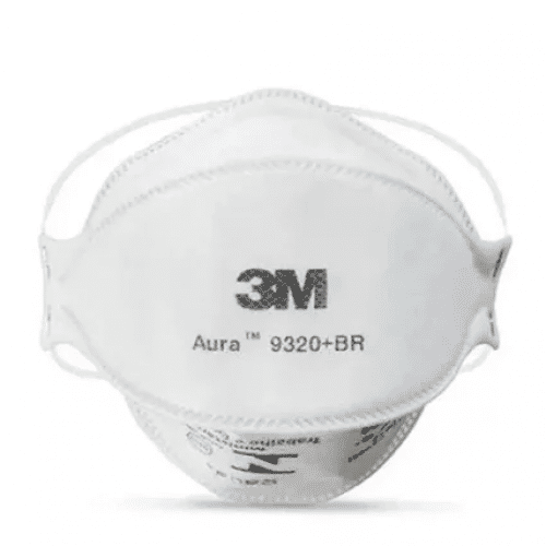 Respirador Aura 9320+BR PFF2 Tipo Concha Sem Válvula 3M
