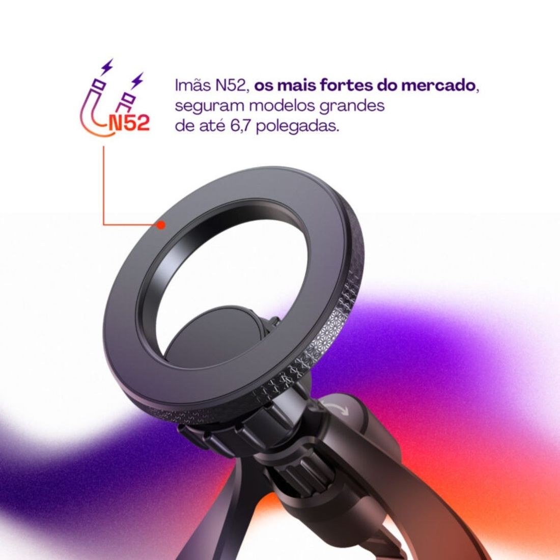 Suporte Veicular Magnético Universal Para Celular Geonav