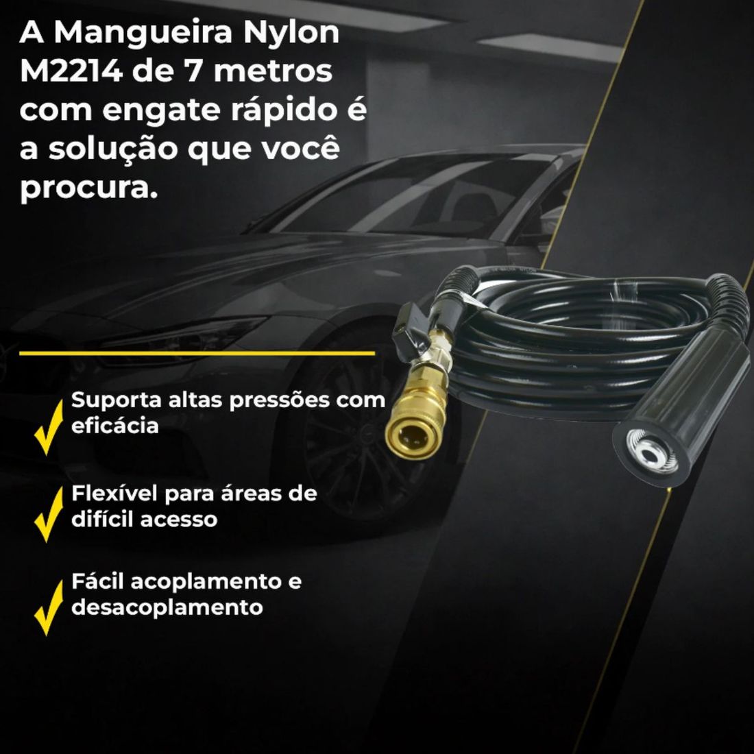 Mangueira Lavadora Alta Pressão 7M Engate M22/14 e 15 SGT