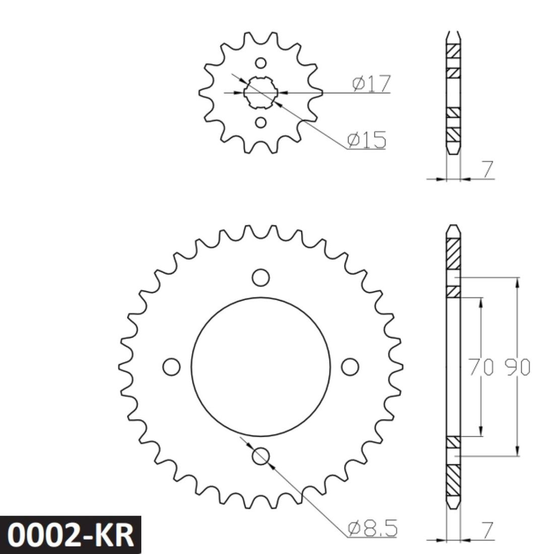 Kit Relação Honda Biz 125 2005 A 2016 Biz 110 2016 A 2024 Kit Relação Honda Biz 125 2005 A 2016 Biz 110 2016 A 2024