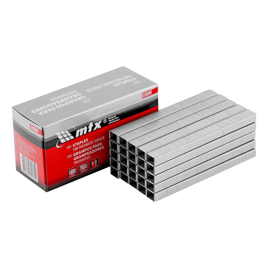 Grampo 8mm Grampeador Pneumático 5000pçs
