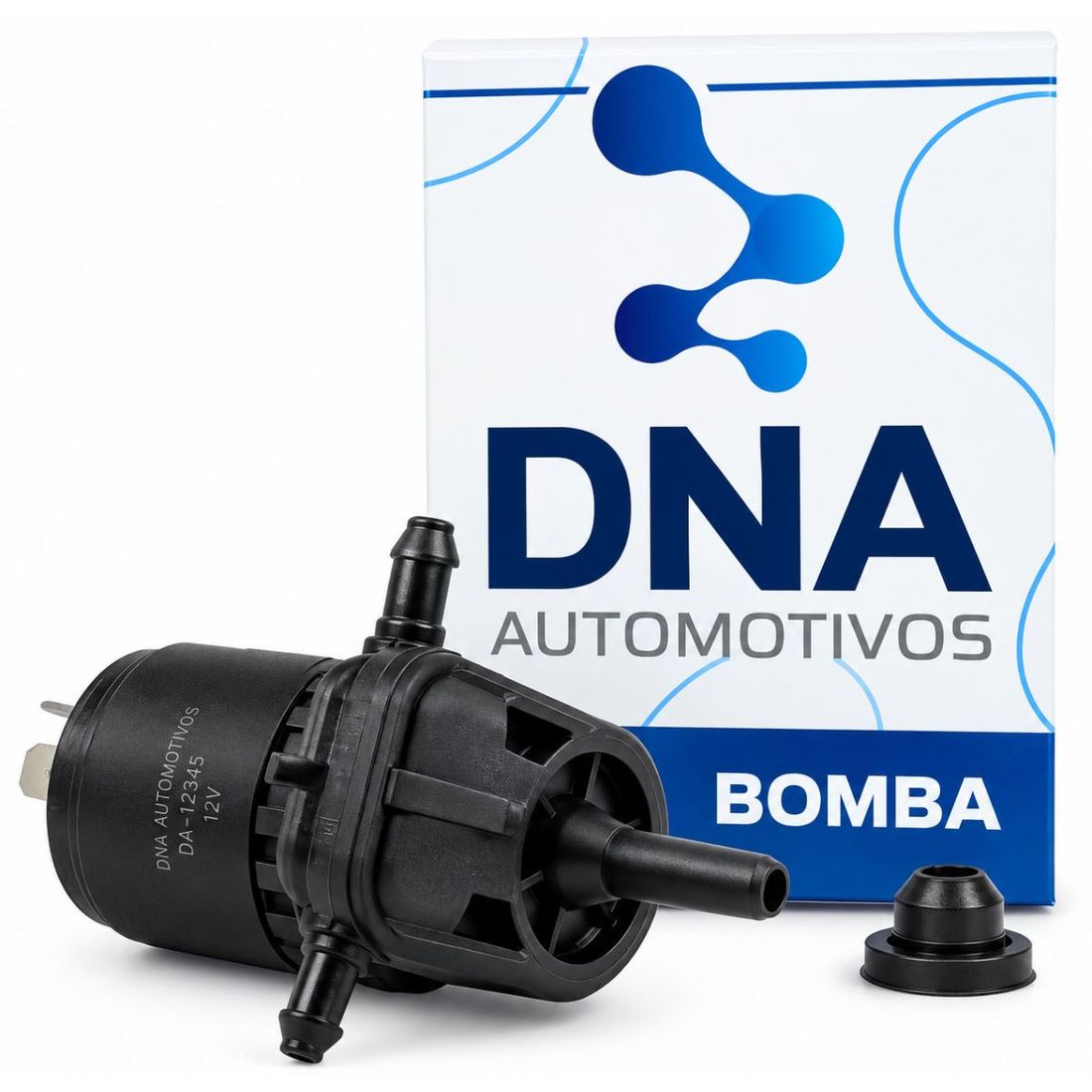 Eletrobomba Lavador Para-Brisa 12v Saída Dupla Com Vedação