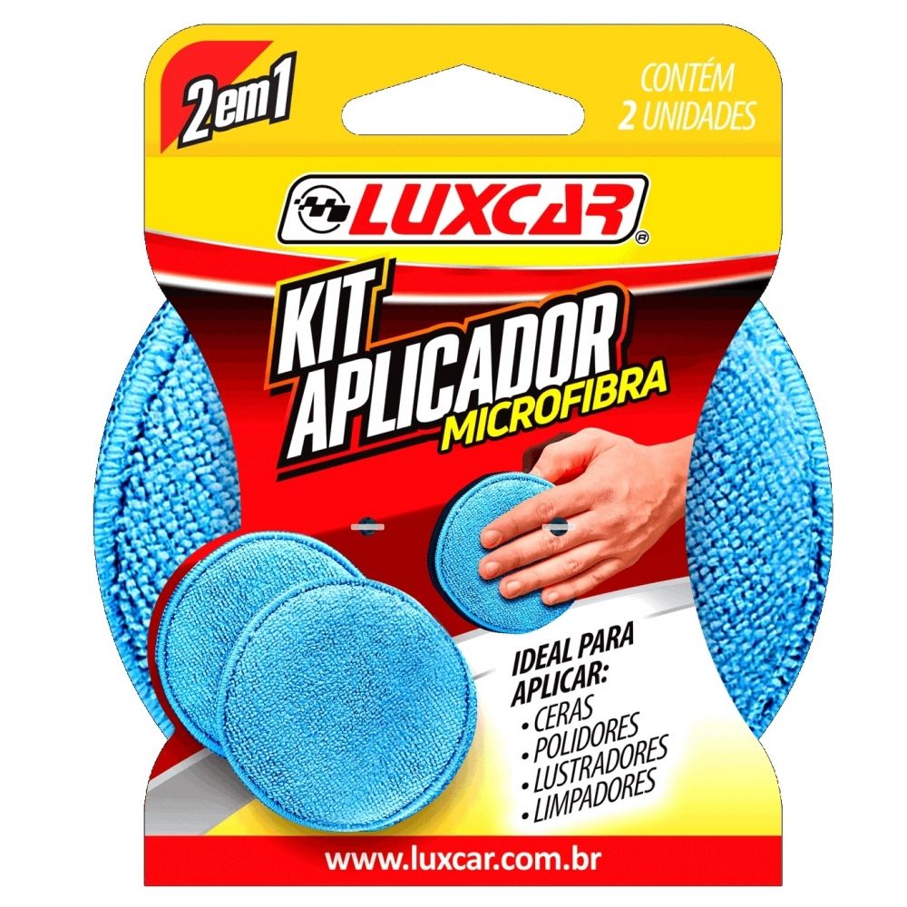 Kit Aplicador Microfibra 2 em 1 4446 Luxcar