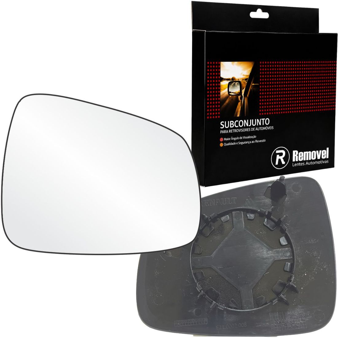 Lente Retrovisor Direito Renault Sandero 2015 A 2022 Logan Após 2015