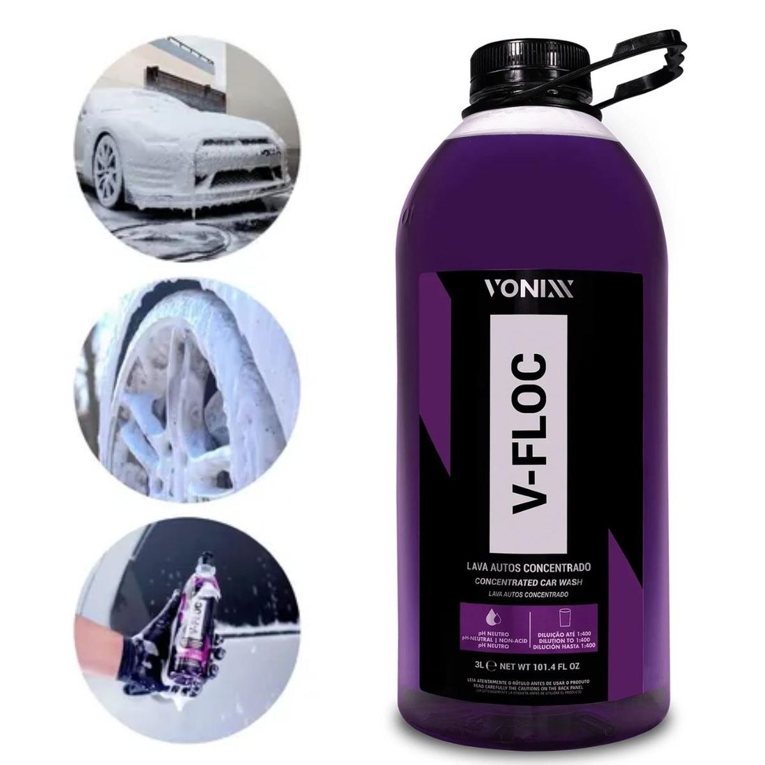 Lava Autos Concentrado Vonixx V-Floc 3L Lava Autos Concentrado Vonixx V-Floc 3L