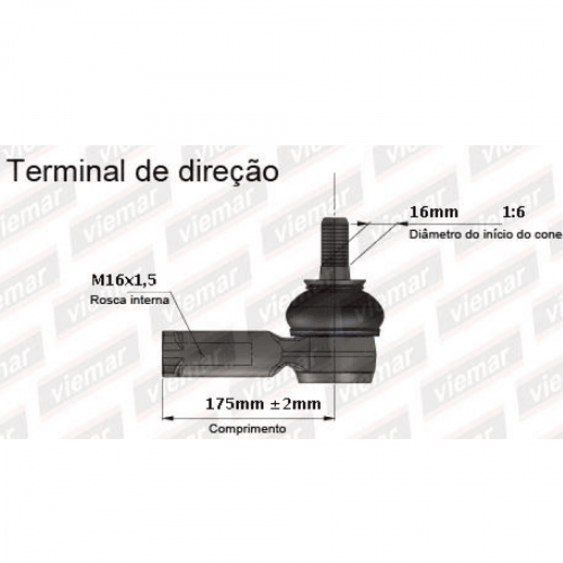 Terminal Direção MBB Sprinter Após 2019 314/315/416/417/516/517 Esquerdo Terminal Direção MBB Sprinter Após 2019 314/315/416/417/516/517 Esquerdo