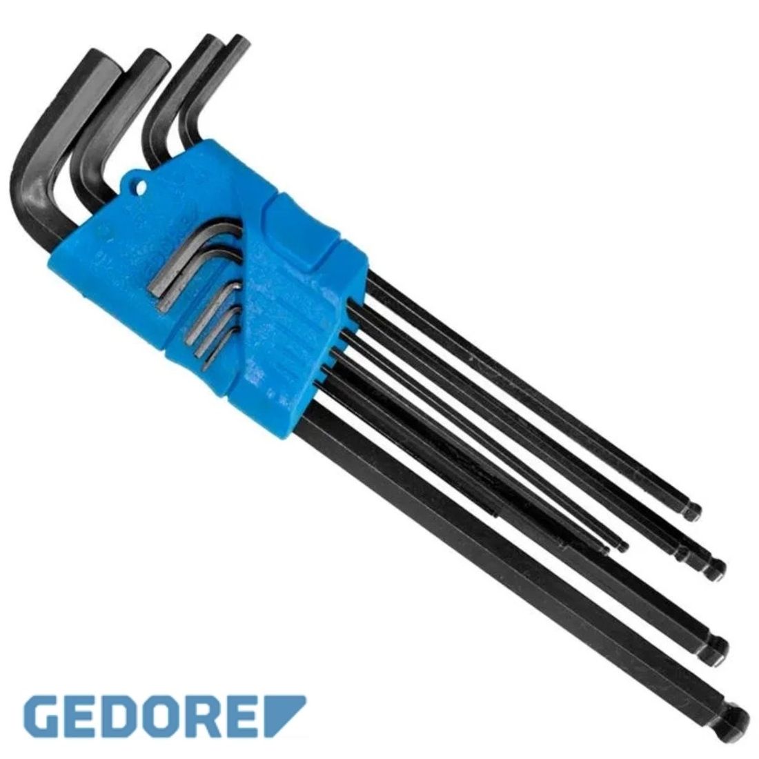 Jogo Chave Allen Gedore Abaulada 1,5mm A 10mm com 9 Peças