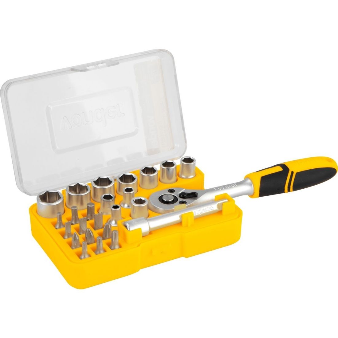 Jogo Soquete Sextavado Encaixe 1/4 4-13mm 25pçs Com Estojo Vonder Jogo Soquete Sextavado Encaixe 1/4 4-13mm 25pçs Com Estojo Vonder