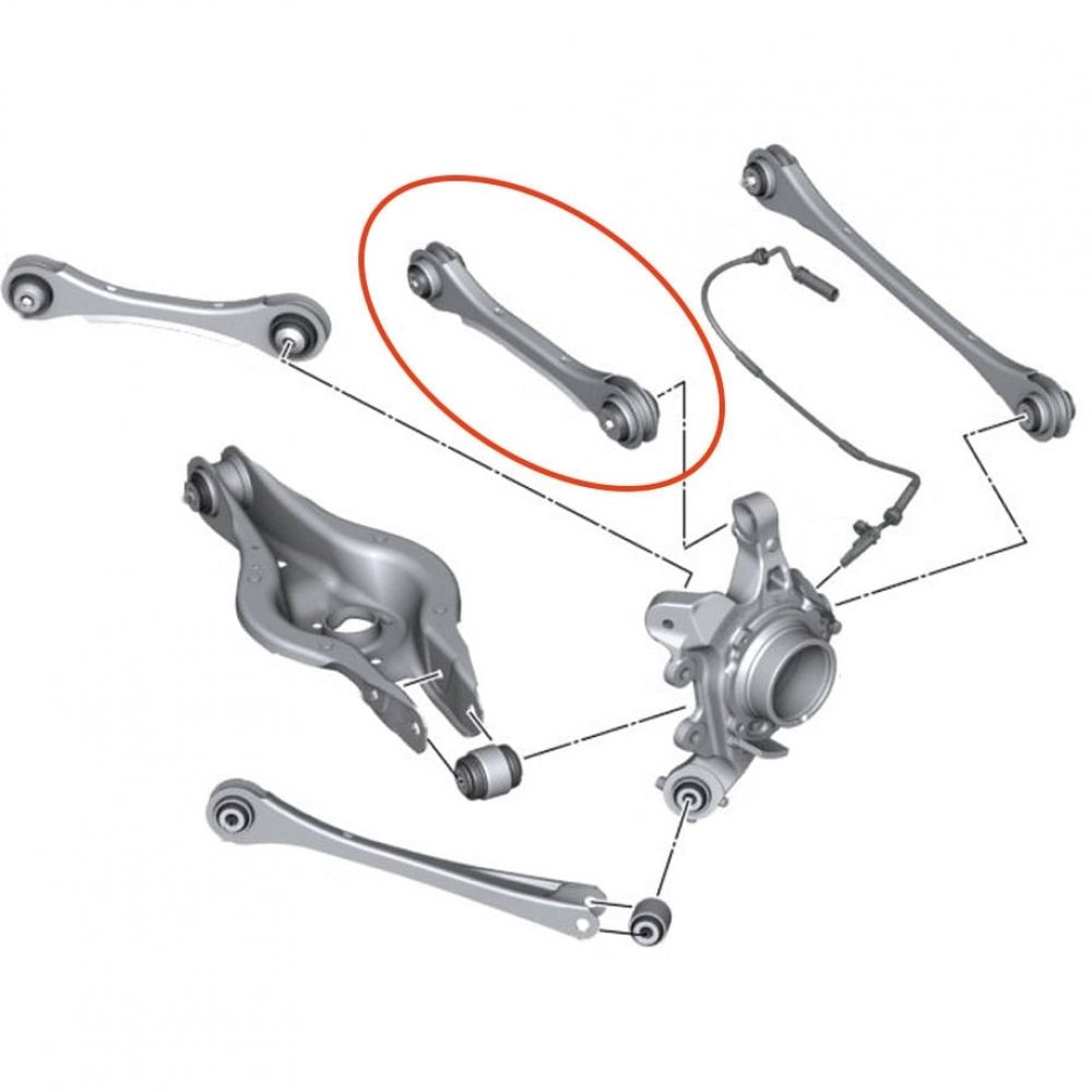 Braço Traseiro Superior Central Direito BMW Série 1/2/3/4 - 2012 a 2021 APlus
