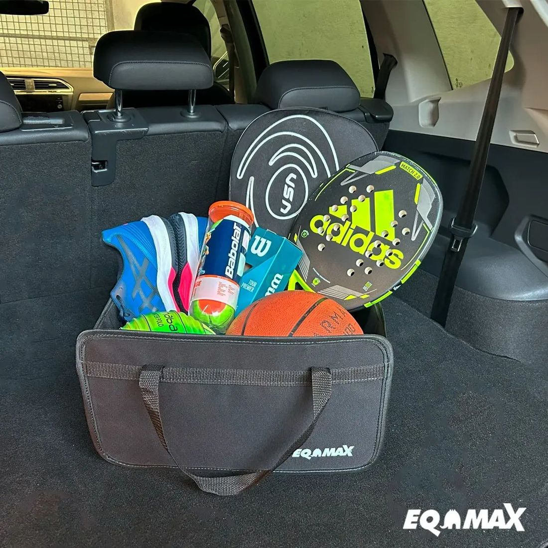 Bolsa Organizadora Porta Malas Com Alça Eqmax Preta Nylon