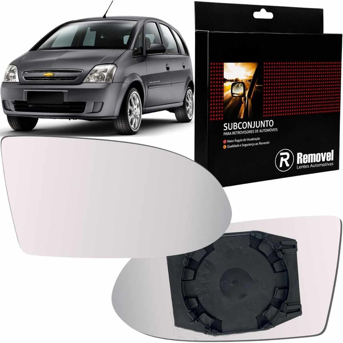 Lente Retrovisor Direito GM Zafira 2001 A 2012