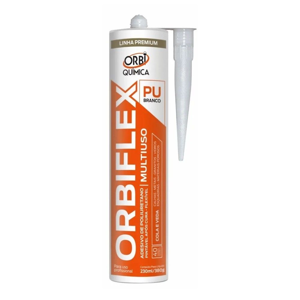 Orbiflex Adesivo Selante Poliuretano PU Branco 380G