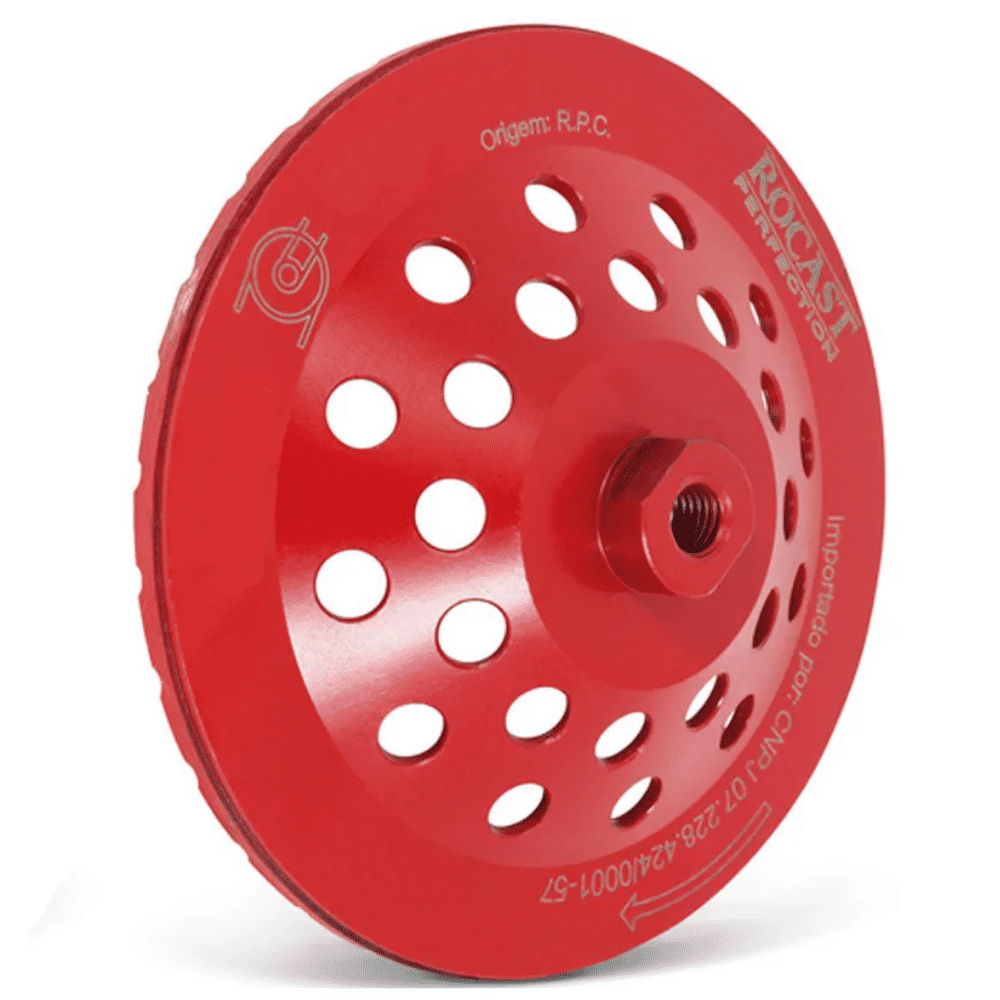 Rebolo Diamantado Tipo Prato 4" Rosca M14 Rocast Rebolo Diamantado Tipo Prato 4" Rosca M14 Rocast