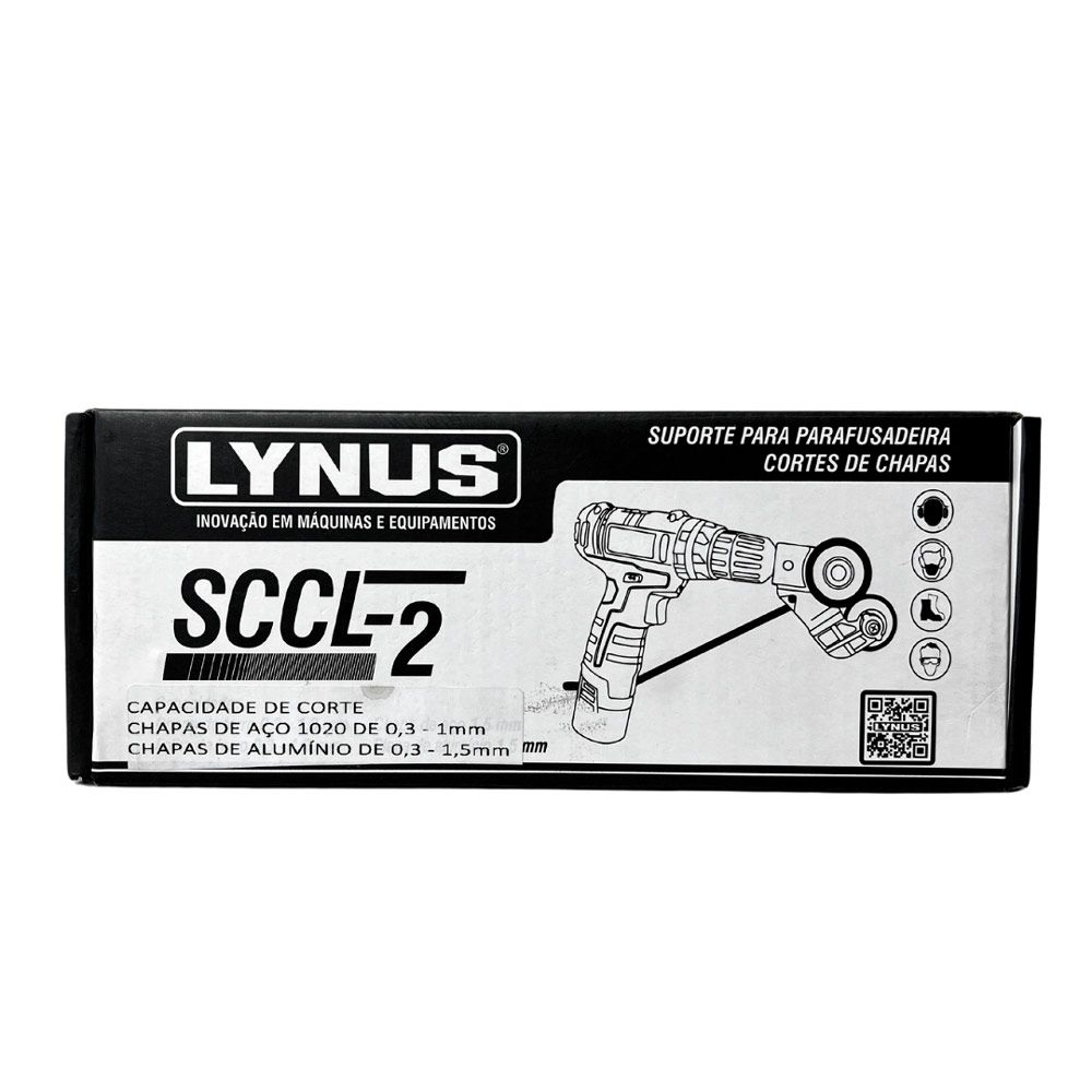 Cortador de Chapas Com Suporte Para Parafusadeira SCCL-2 Lynus