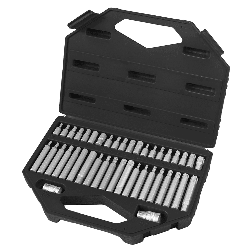Jogo Bits Torx/Allen/Multidentada 10mm 42pçs 1131856 Stels Jogo Bits Torx/Allen/Multidentada 10mm 42pçs 1131856 Stels