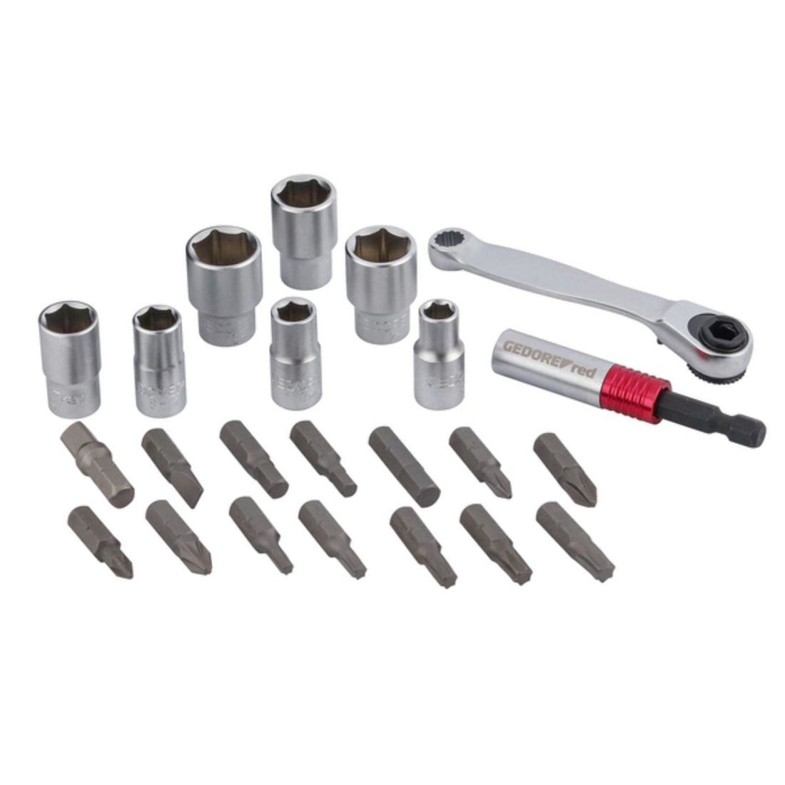 Jogo de Soquetes/Bits Gedore RED 1/4" 23 peças GR49005023