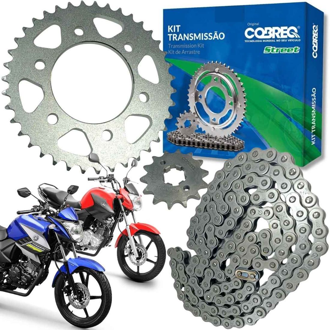 Kit Relação Yamaha Fazer 150 14/22 Factor 125/150 16/22