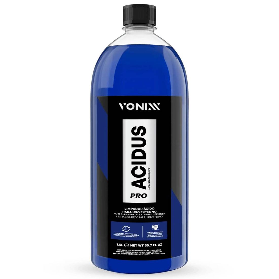 Limpador Ácido Acidus Pro 1,5L Vonixx Automotivo Limpador Ácido Acidus Pro 1,5L Vonixx Automotivo